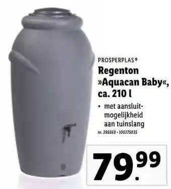 Lidl Regenton aquacan baby aanbieding