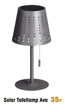 Kwantum Solar tafellamp ava aanbieding