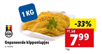 Lidl Gepaneerde kippenlapjes aanbieding