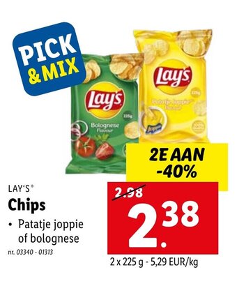 Lidl Lay's Chips aanbieding