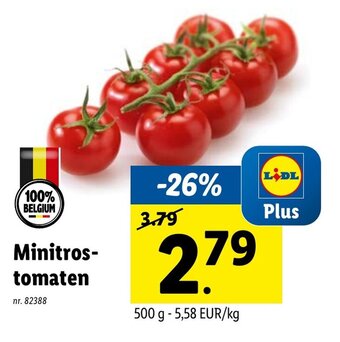 Lidl Minitros tomaten aanbieding