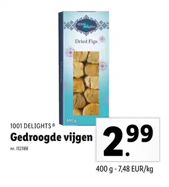 Lidl 1001 Delights Gedroogde vijgen aanbieding