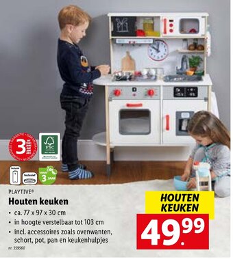Lidl Playtive Houten keuken aanbieding