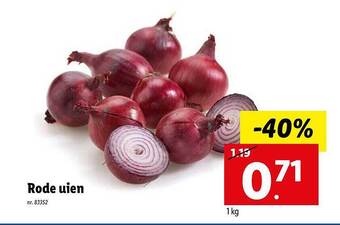 Lidl Rode Uien aanbieding