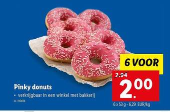Lidl Pinky Donuts aanbieding