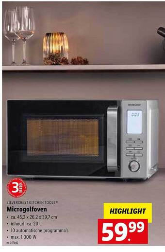 Lidl Microgolfoven aanbieding