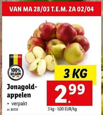Jonagold Apelen