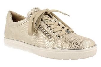 Berca Shoes Caprice Veterschoen Dames Functionele Rits - Goud aanbieding