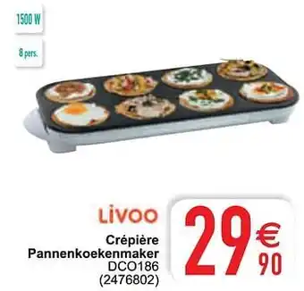 Livoo crépière pannenkoekenmaker dco186
