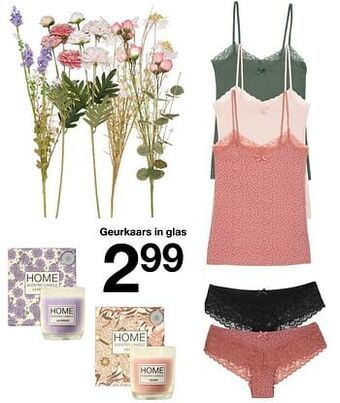 Zeeman Geurkaars in glas aanbieding