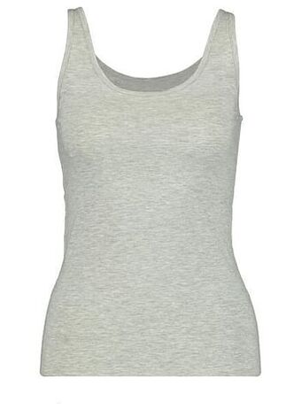 HEMA HEMA Dameshemd Katoen Grijsmelange (grijsmelange) aanbieding