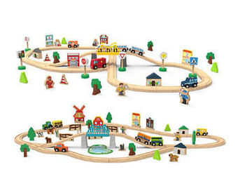 Lidl PLAYTIVE® Houten spoorweg City of Farm aanbieding