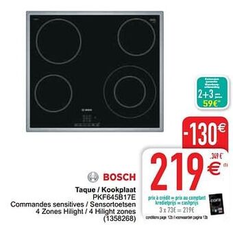 Cora Bosch taque - kookplaat pkf645b17e aanbieding