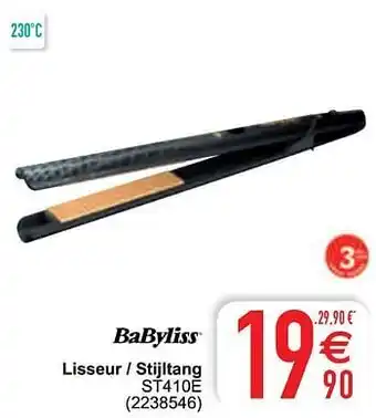 Cora Babyliss lisseur - stijltang st410e aanbieding