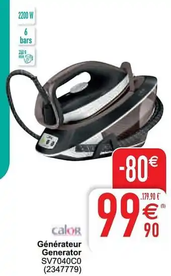 Cora Calor générateur generator sv7040c0 aanbieding