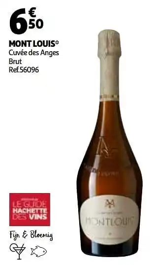 Auchan Mont louis cuvée des anges brut aanbieding