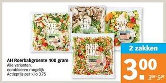 Albert Heijn Ah roerbakgroente aanbieding