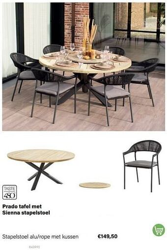 Multi bazar Sienna stapelstoel aanbieding
