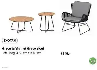 Multi bazar Grace tafel laag aanbieding