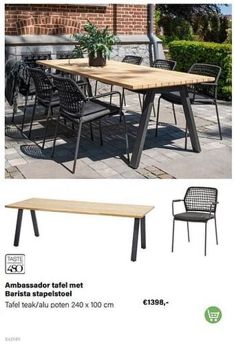 Multi bazar Ambassador tafel aanbieding