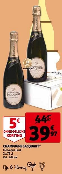 Auchan Champagne jacquart mosaïque brut aanbieding