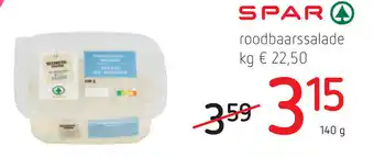 Spar Spar Roodbaarssalade 140g aanbieding