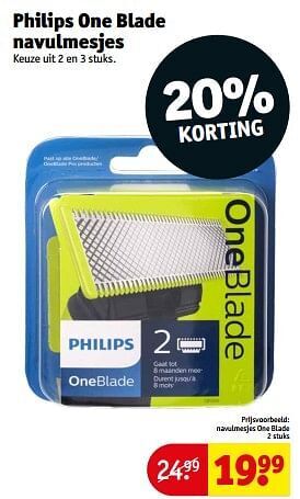 Kruidvat Navulmesjes one blade aanbieding