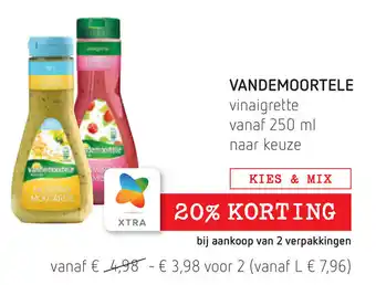 Spar Vandemoortele Vinaigrette 2*250ml aanbieding