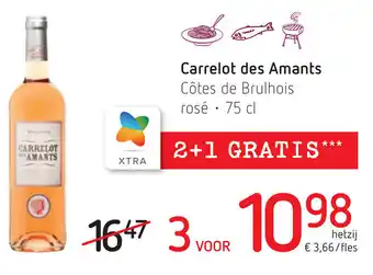 Spar Carrelot des Amants Cotes de Brulhois rose 3*750ml aanbieding