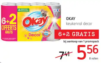 Spar OKAY Keukenrol decor 8 rollen aanbieding