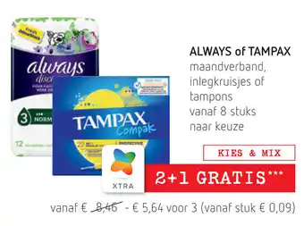 Always of Tampax 3*8st
