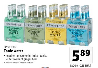 Lidl Fever Tree Tonic water aanbieding