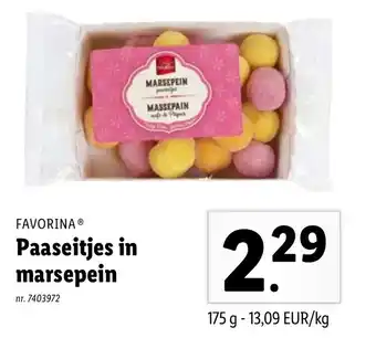 Lidl Favorina Paaseitjes in marsepein aanbieding