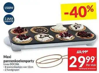 Intermarché Livoo maxi pannenkoekenparty livoo doc186 aanbieding