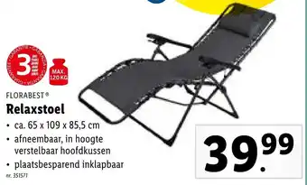 Lidl Florabest Relaxstoel aanbieding