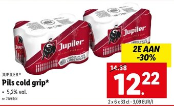 Lidl Jupiler Pils cold grip aanbieding