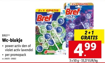 Lidl Bref Wc-blokje aanbieding