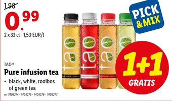 Lidl Tao Pure infusion tea aanbieding