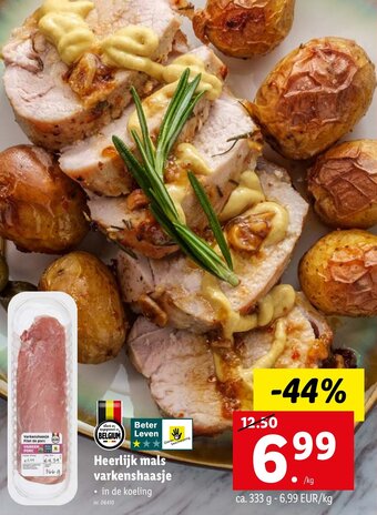 Lidl Heerlijk mals varkenshaasje aanbieding