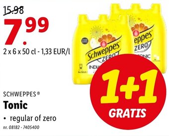Lidl Schweppes Tonic aanbieding