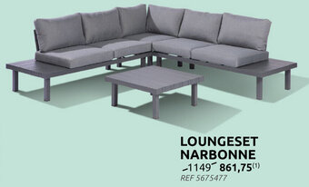 Brico Loungeset Narbonne aanbieding