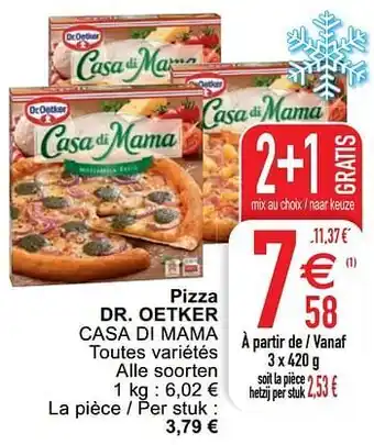 Cora Pizza dr. oetker casa di mama aanbieding