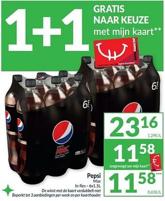 Intermarché Pepsi max aanbieding