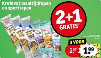 Kruidvat Maaltijdreep pinda noga aanbieding