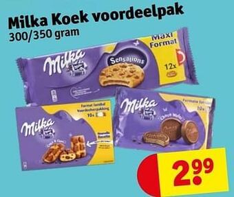 Kruidvat Milka koek voordeelpak aanbieding