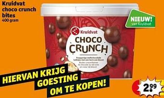 Kruidvat Kruidvat choco crunch bites aanbieding
