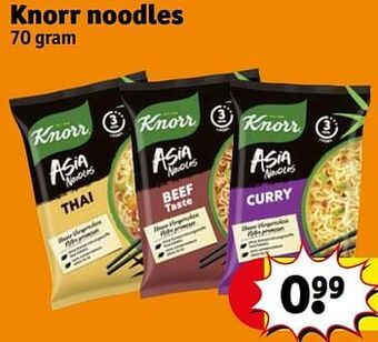 Kruidvat Knorr noodles aanbieding