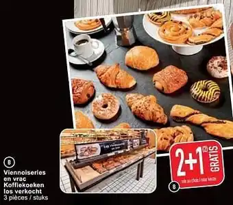 Cora Viennoiseries en vrac koffiekoeken los verkocht aanbieding