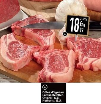 Cora Côtes d’agneau lamskoteletten aanbieding