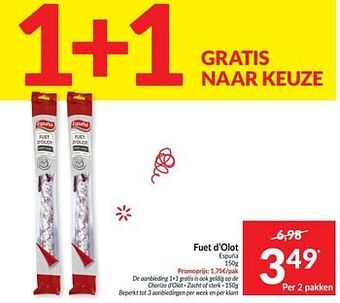 Intermarché Fuet d’olot espuña aanbieding